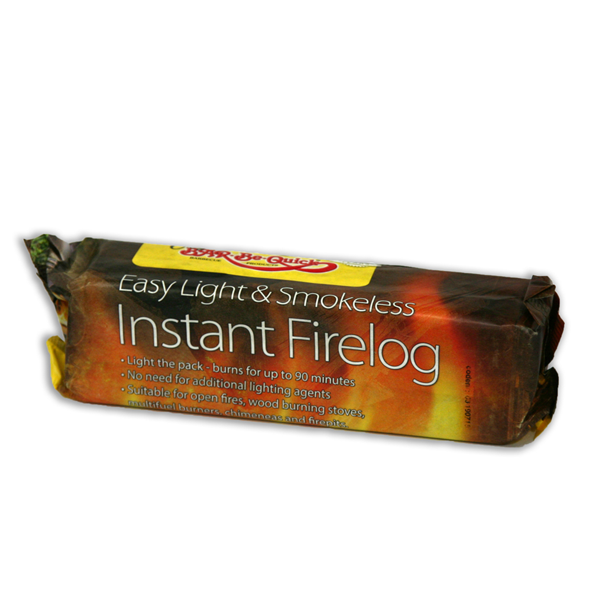 Instant lighting Firelog pack shot